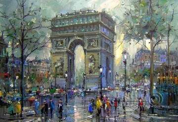 st059B impresionismo escenas parisinas Pinturas al óleo